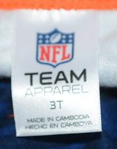 NFL Team Apparel Licensed Denver Broncos 3T Blue Orange Footed Sleeper image 4