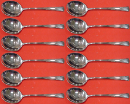Greenbrier by Gorham Sterling Silver Cream Soup Spoon Set 12 pieces 6 1/4" - $1,770.86 CAD