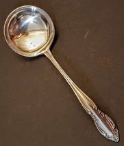 Solid Gravy Ladle Stainless by CONTINENTAL SILVER 7&quot; Floral Scroll Utens... - £9.22 GBP