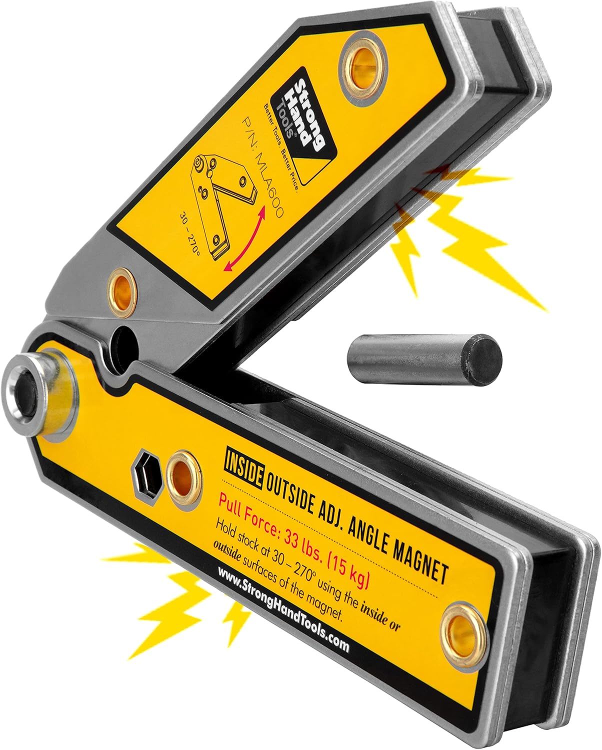 Strong Hand Tools Mla600 Adjustable Angle Magnetic Welding, 270° Angle, ... - $35.93