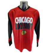 NHL Chicago BLACKHAWKS Hockey long sleeve jersey t shirt men&#39;s Size Large - $17.07