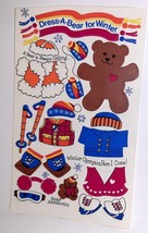 RARE 1984 Sandylion Maxi Activity Vintage Stickers Dress A Bear for Winter - $24.75