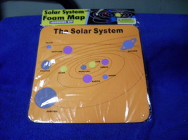 New Orange Foam Solar System Puzzle Learning - $4.95