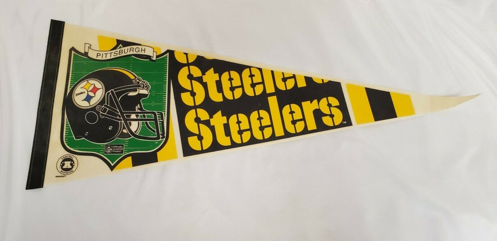 Primary image for ORIGINAL Vintage 1990s Wincraft Pittsburgh Steelers Full Size Pennant