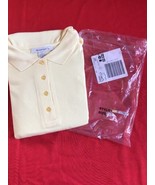 Roamon’s Woman’s Short Sleeve Button Collar Top 3X Yellow Plus  - $11.62 CAD