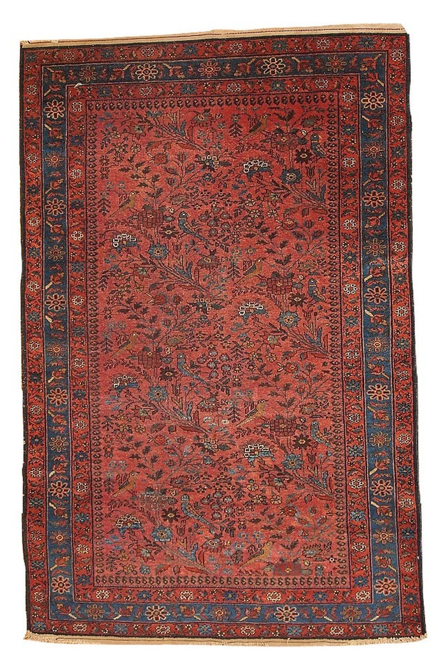 Alfombra antiguo Oriental hecho a mano 125cm x 195cm 1920 1B129 - $4,114.94