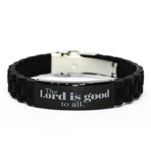 Motivational Christian Bracelet, The Lord is good to all, Inspirational Christma - £19.74 GBP