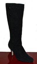 COLE HAAN BLACK SUEDE ZIPPER OVER-THE-KNEE BOOT WOMEN&#39;S Shoe Size 10B - $110.92