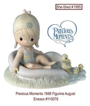 Precious Moments August Enesco 110078 Enesco 1988 Vintage - £14.34 GBP