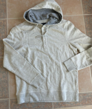 Jachs New York Tribeca  striped gray hoodie Henley men size  M - £36.08 GBP