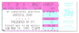 Grateful Dead Konzert Ticket Stumpf März 19 1995 Philadelphia Pennsylvania - £41.99 GBP