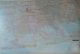 Nassau County South NY Laminated Wall Map (K) - £37.28 GBP
