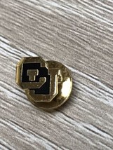 University of Colorado Buffaloes CU Lapel Pin Buffs Black Gold Tone - £3.92 GBP