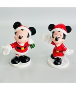 Applause Disney Mickey And Minnie Mouse Christmas PVC Figures or Cake To... - £7.77 GBP