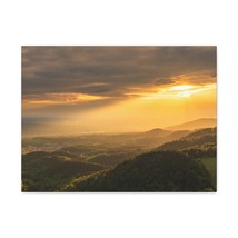 Sunrise Over Golden Mountains Nature Wilderness Photography Canvas Wall Art for - £72.12 GBP+