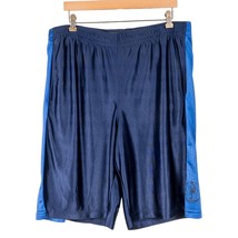 Dallas Mavericks Basketball Shorts L Mens Blue Elastic Waist NBA Logo Po... - $17.68