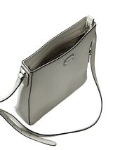 MICHAEL KORS MEDIUM MESSENGER STYLE CROSSBODY BAG MK OPTIC WHITE LEATHER... - $85.50