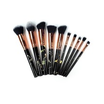 Color: Beauty Spot Black - La Canica 10 In 1 Makeup Brush Set With Trave... - $36.53