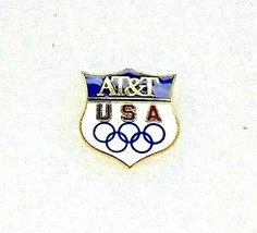 Team USA Olympics Sponsor Pin &quot;AT&amp;T&quot; Logo Rings - £5.49 GBP