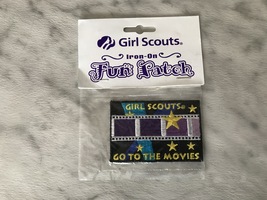 Fun Patch Girl Scouts Go To The Movies Iron On Patch (NEW, sealed) - $3.50