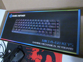 Magic-Refiner MK14-68 Keys Mechanical Gaming Keyboard/ Mouse & Mouse Pad - £39.33 GBP