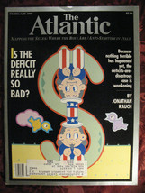 ATLANTIC Magazine February 1989 Amy Tan Richard Brookhiser Jonathan Rauch - £9.20 GBP