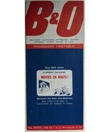 B&amp;O RR Fall-Winter Passenger Railroad Timetable October 25, 1964 - $20.79 CAD