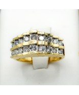 * 1.0 ctw Diamond Pyramid 10k Yellow Gold Ring 20180888 - $1,345.49