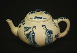 Kangxi Miniature Tea Pot Victoria &amp; Albert Museum 1985 Franklin Mint Porcelain - £21.01 GBP