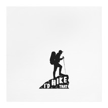 Personalized Tea Towel | Hiker Silhouette Print | 100% Cotton | Perfect ... - £19.35 GBP