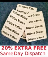 10 25 40 Iron On Personalised Labels Name School Uniforme 20% EXTRA FREE - $3.59+