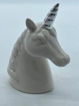 Holiday Lane Shimmer and Light Porcelain Unicorn with Silver-Tone Horn - £10.58 GBP