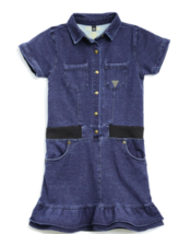 Guess Girls Short Sleeve Demim Dress, Blue, Size 12 - $21.29