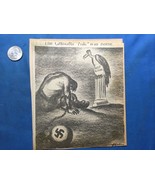 World War 2 WW2 Comic Sketch ORIGINAL From newsprint - ROME - $19.78