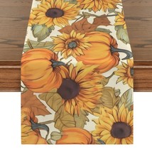 Brown Eyed Susan | Thanksgiving Table Runner 48x13 – 100% Polyester, Rus... - $14.97