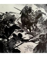 Cossacks Battle Austrian Cavalry Soldiers WW1 Print 1917 Militaria War S... - $558.99 MXN