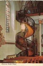 Postcard NM Santa Fe Famous Stairway Chapel of Our Lady of Light Loretto... - £3.88 GBP
