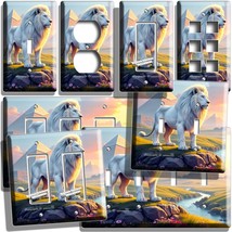 GIANT WHITE LION EGYPTIAN PYRAMIDS LIGHT SWITCH OUTLET WALL PLATE ROOM A... - $9.99+