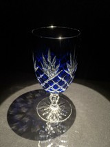 Faberge Odessa  Cobalt Blue Crystal Ice Tea / Water Glass ( One Glass )  7" TALL