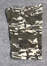 NewCosplay Cargo Shorts Mens 34x10 Camouflage Belted Waist Cotton Casual - $16.25