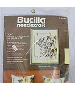 Bucilla Tiger Needlepoint 48544 Wall Picture Kit 22x28 Linen Stamped NEW... - £15.10 GBP