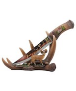 Ebros 6 Point Whitetail Buck Antlers Deer Stainless Steel Display Letter... - $48.95 CAD