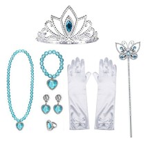 Queen Princess Dress up Costume Party Accessories Gift set For Kids Girls White - £10.27 GBP