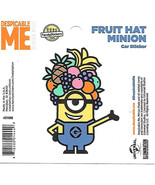 Despicable Me Fruit Hat Minion Figure Peel Off Car Sticker Decal NEW UNUSED - £2.34 GBP
