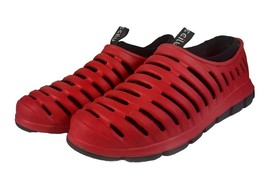 CCILU SHOES Summer Slip On Mens Size 8 Red &amp; Blk Made From Recycled Comp... - £23.43 GBP