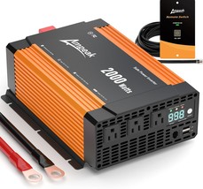 The Ampeak Power Inverter 2000W Ul458 Modified Sine Inverter Converts 12... - £149.71 GBP