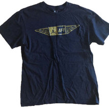 Jordan Mens Air Force 1 T-Shirt Size Medium Color Navy Blue - £39.33 GBP