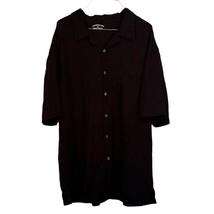 Joes USA Mens Black Button Down Shirt Casual Solid Pockets Short Sleeve ... - £8.21 GBP