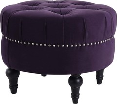 Jennifer Taylor Home Dawn Ottoman, Purple - £165.57 GBP