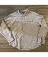 Patagonia Shirt Men’s Vented Beige Fishing Button Up Long Sleeve Outdoor... - £35.44 GBP